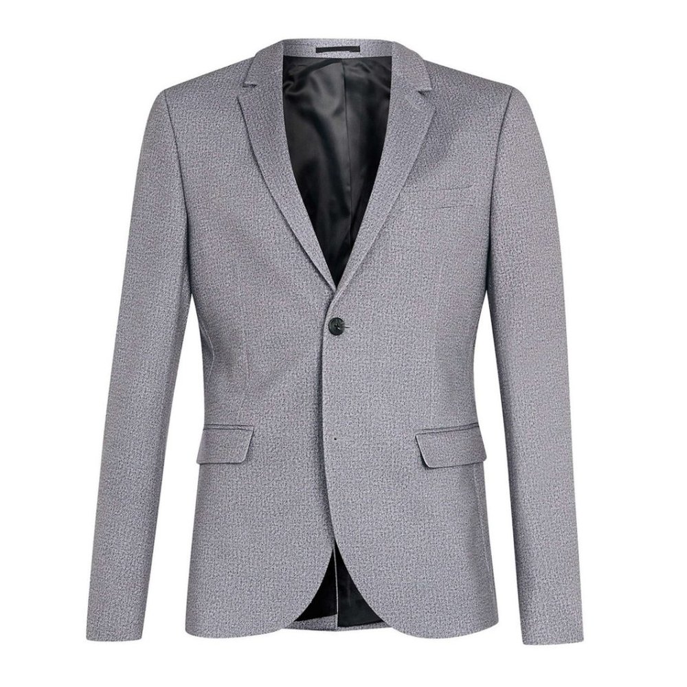 TOPMAN Skinny Fit Light Gray Blazer Suit Jacket Size 40R